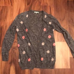 Madewell polka dot cardigan